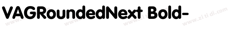 VAGRoundedNext Bold字体转换